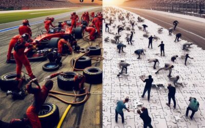 How pitstop teams work well together.