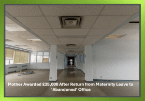 Empty office symbolising workplace challenges for returning parents