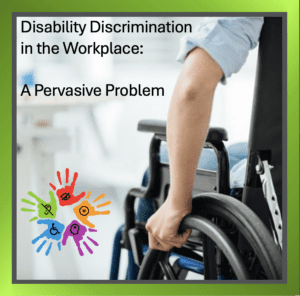 Wheelchair and the title -Disability Discrimination in the workplace