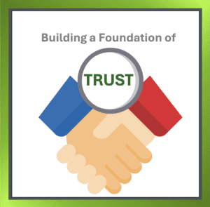 Handshake symbolising trust and partnership in the workplace