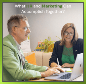 HR expert and Marketing expert collaborating on a project