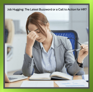 People at work choosing growth over stagnation; HR strategies for career mobility in a flat world.