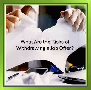 Person tearing up a letter to represent a withdrawn job offer