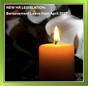 Candle representing remembrance and bereavement leave rights for employees